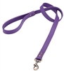 Purple leather dog leash