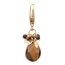 Faceted Tiger Eye Charm