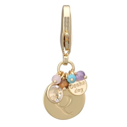 Gold Initial Charm - Letter Q